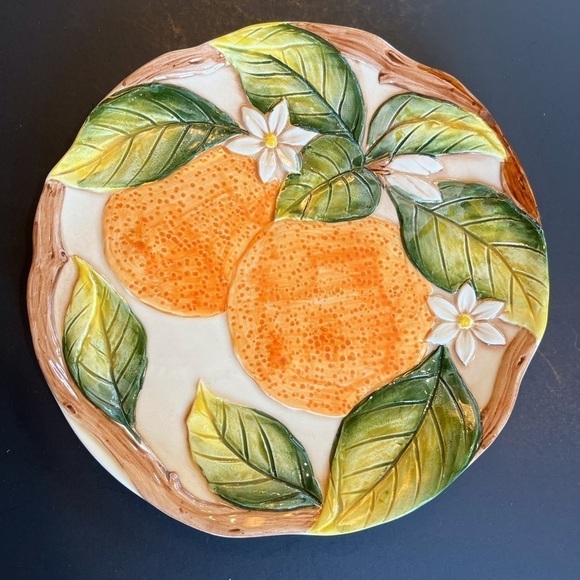 Takahashi Plates San Francisco, Set of 3 Vintage Orange Plates - Picture 2 of 11